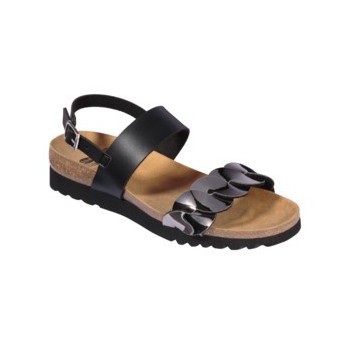 Jada Sandal Synt Black/pewte39