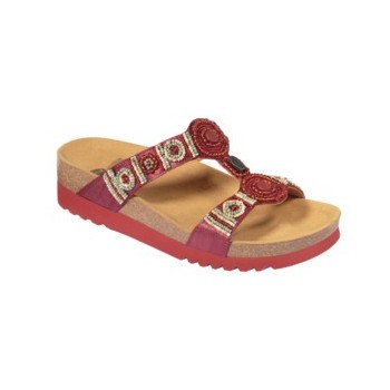 New Bogota' Wedge+beads Red 36