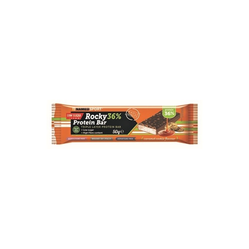 Rocky 36% Prot Bar Caramel 50g