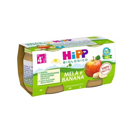 Hipp Bio Omog Mela/banana2x80g