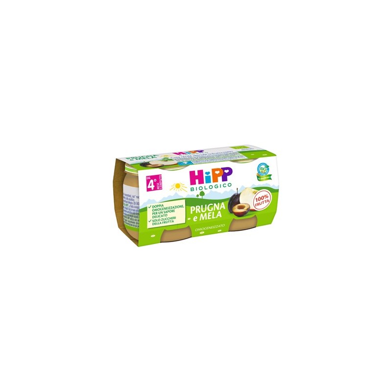 Hipp Bio Omog Prugna/mela2x80g