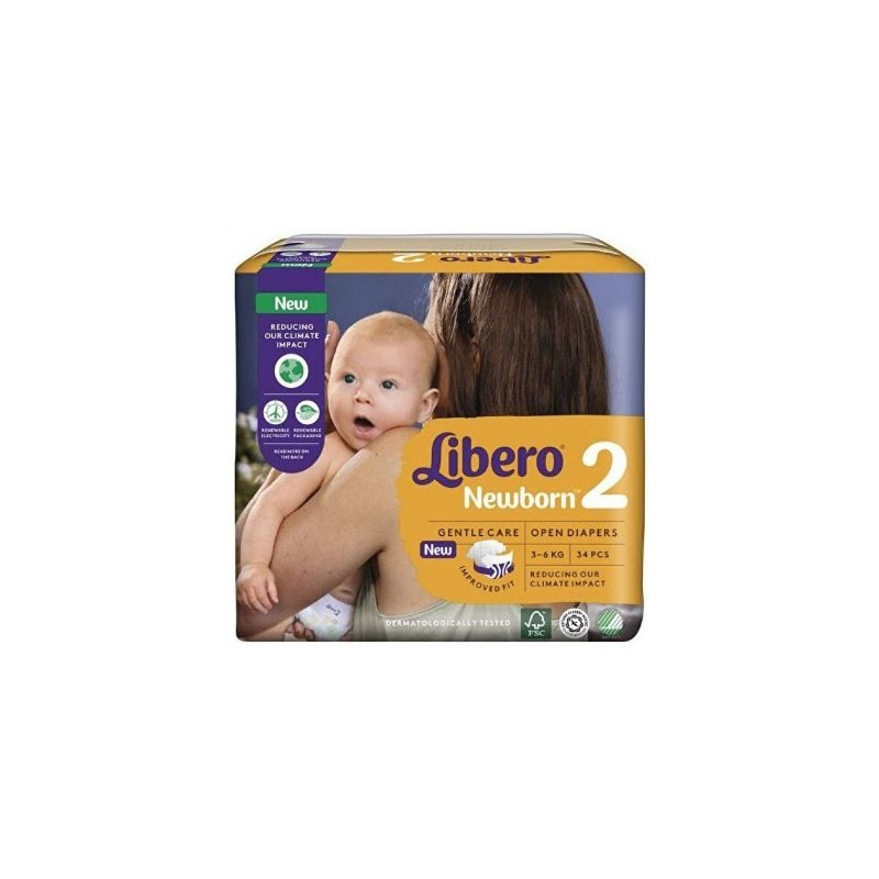 Libero Newborn 2 3-6 Kg 34pz