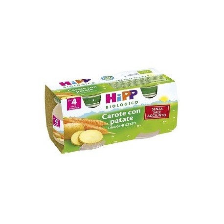 Hipp Bio Omog Carote/pat 2x80g