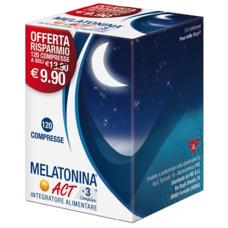 Melatonina Act 1mg+3comp120cpr