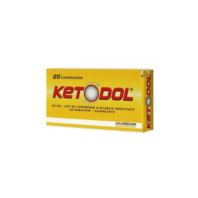 Ketodol*20cpr 25mg+200mg