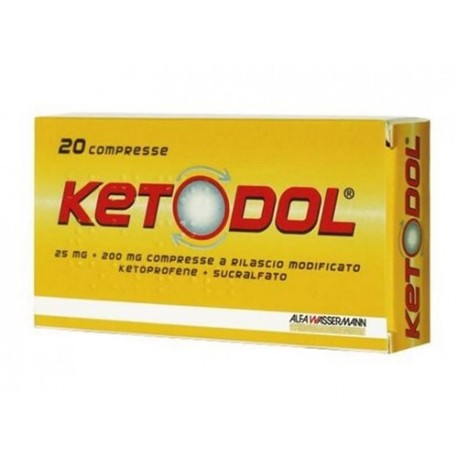 Ketodol*20cpr 25mg+200mg