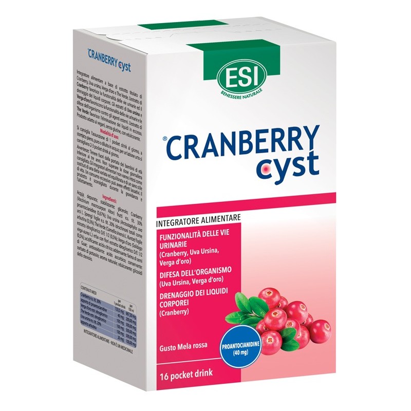 Esi Cranberry Cyst 16pock Drin