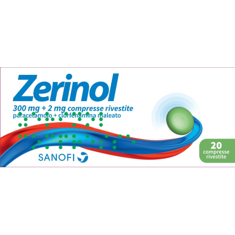 Zerinol*20cpr Riv 300mg+2mg