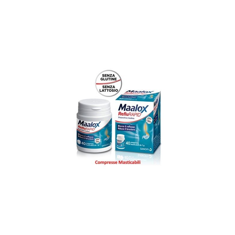 Maalox Reflurapid 40cpr Mastic