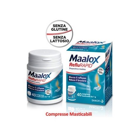 Maalox Reflurapid 40cpr Mastic