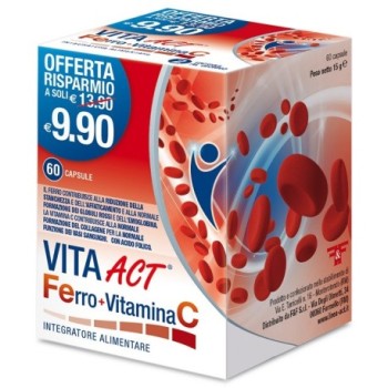 Ferro+vitamina C Act 60cps
