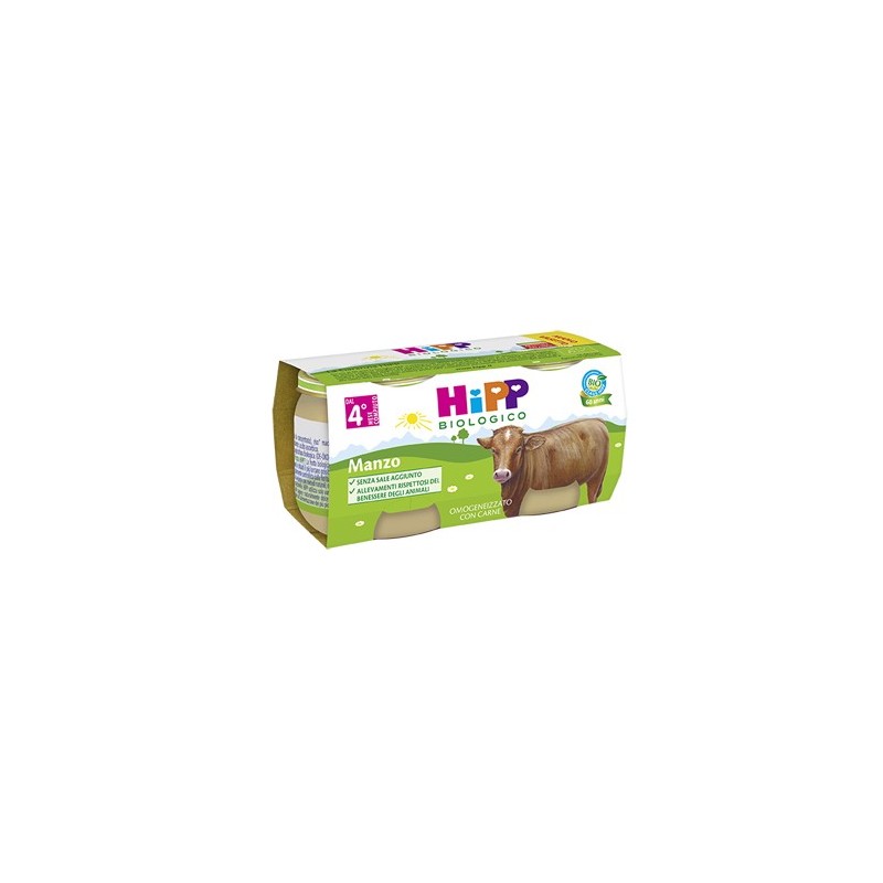 Hipp Bio Omog Manzo 2x80g